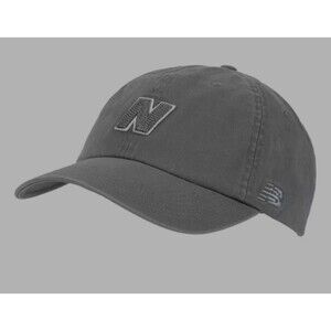 New Balance 6 Panel Block Hat 2.0 Adjustable Gray Castlerock NWT Excellent Golf